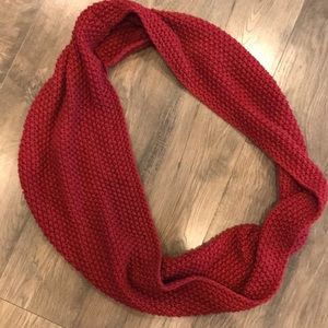 Deep red Infiniti scarf